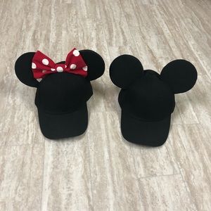 Disney Mickey Minnie matching couple Caps